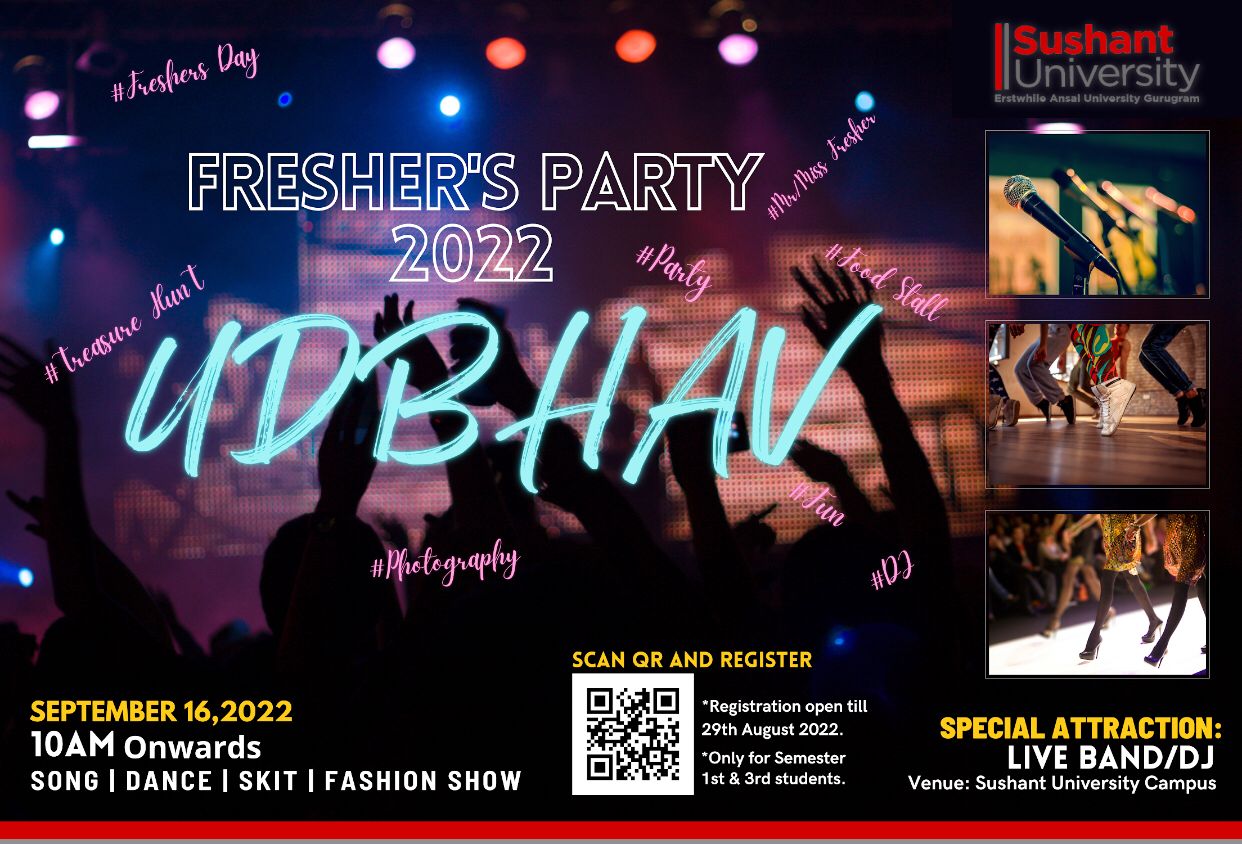 Freshers Party Udbhav 2022 Sushant University